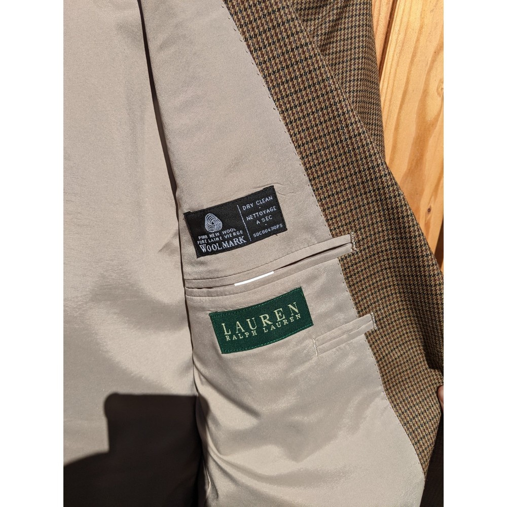 Ralph Lauren 100% Wool Tweed Blazer Suit Jacket